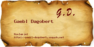 Gaebl Dagobert névjegykártya
